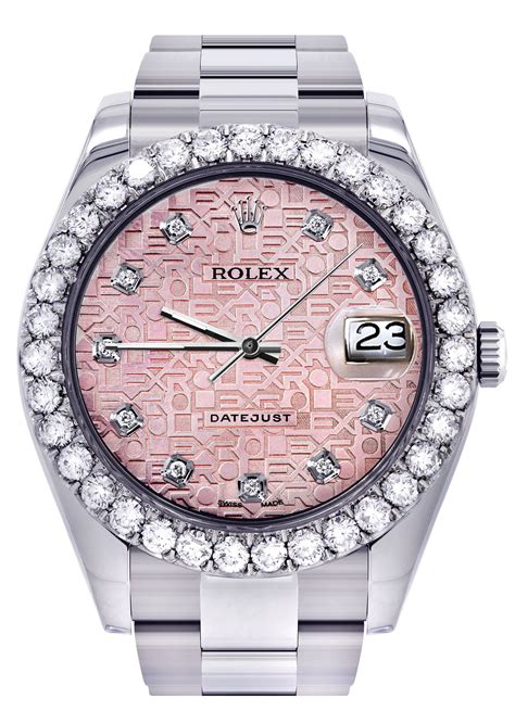 pink diamond rolex watch